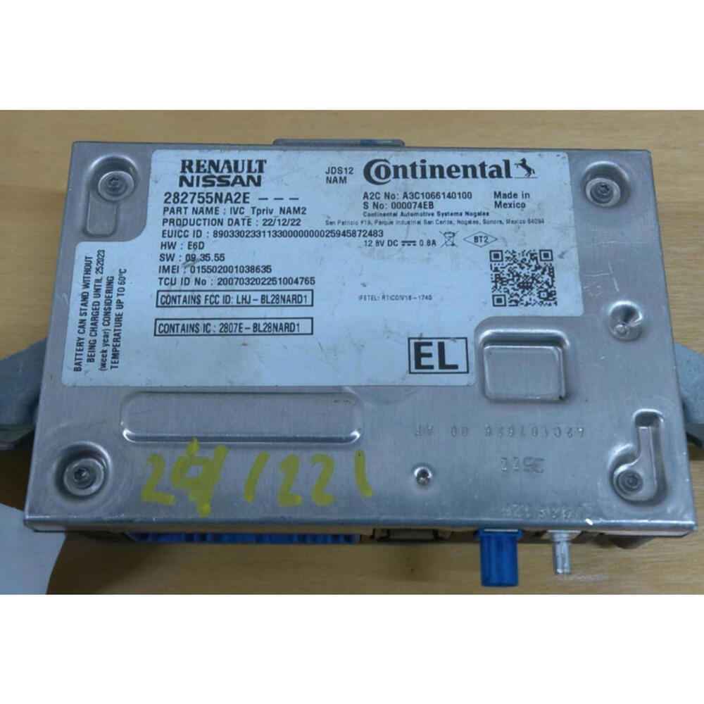 Renault Nissan 282755NA2E Telematics Control Module TCU OEM Tested